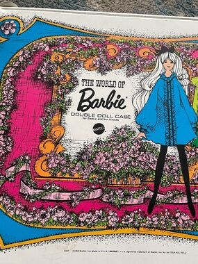 1968 Mattel Barbie Double Doll Carry Case closet